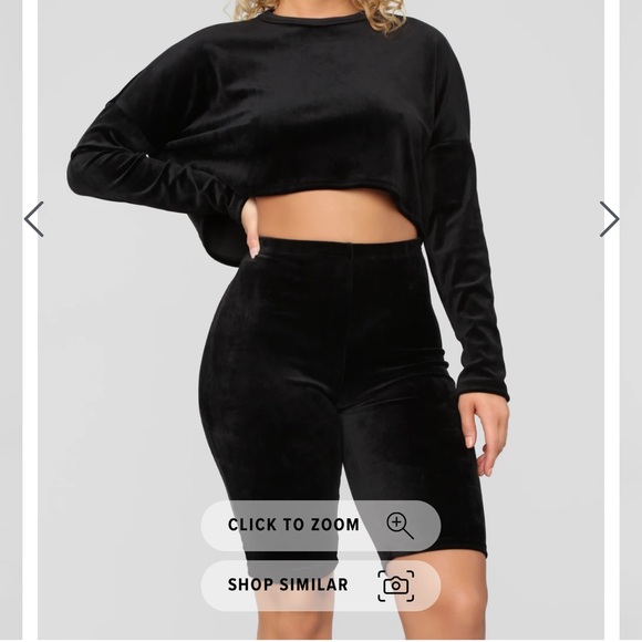 Fashion Nova Pants - My Love For You Lounge Set - Black